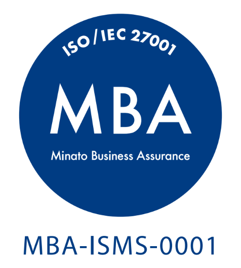 合同会社TechnoKuRoのISO/IEC 27001認証マーク MBA-ISMS-0001